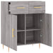 Dulap, gri sonoma, 69,5x34x90 cm, lemn compozit - WALTI WALTI