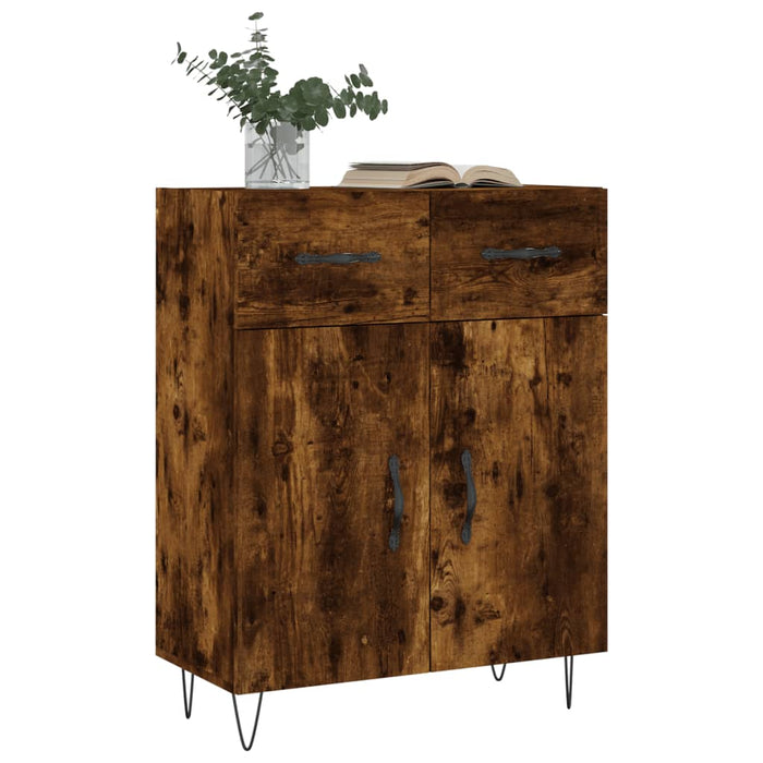 Dulap, stejar fumuriu, 69,5x34x90 cm, lemn compozit - WALTI WALTI