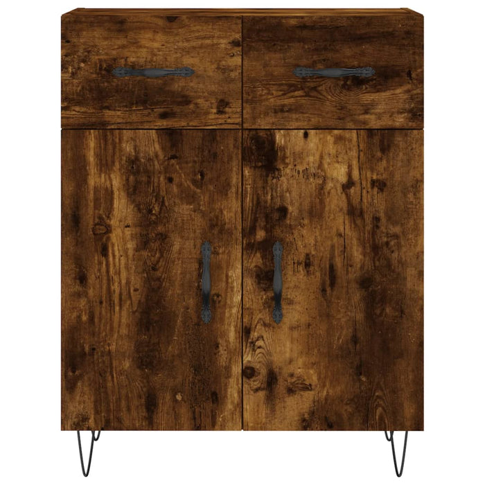 Dulap, stejar fumuriu, 69,5x34x90 cm, lemn compozit - WALTI WALTI