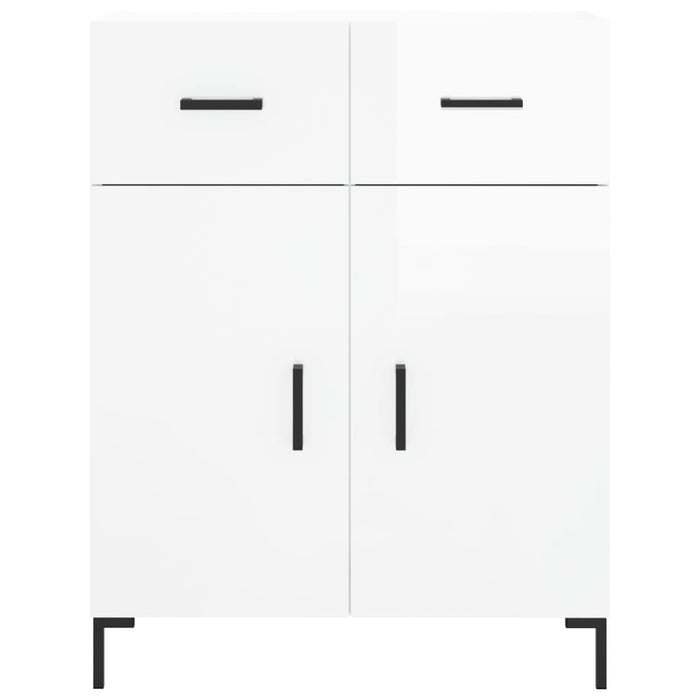 Dulap, alb extralucios, 69,5x34x90 cm, lemn compozit WALTI