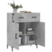 Dulap, gri beton, 69,5x34x90 cm, lemn compozit - WALTI WALTI