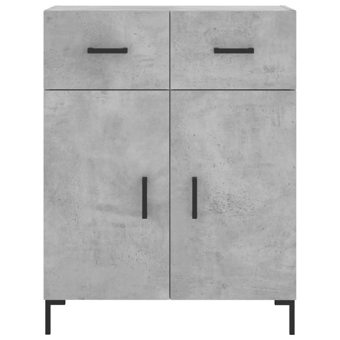 Dulap, gri beton, 69,5x34x90 cm, lemn compozit - WALTI WALTI