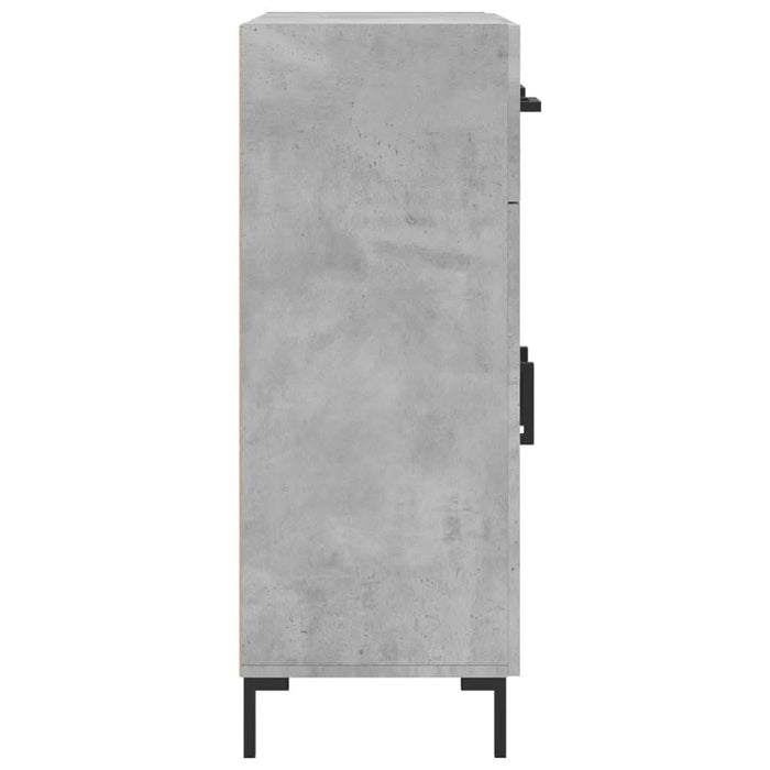 Dulap, gri beton, 69,5x34x90 cm, lemn compozit - WALTI WALTI