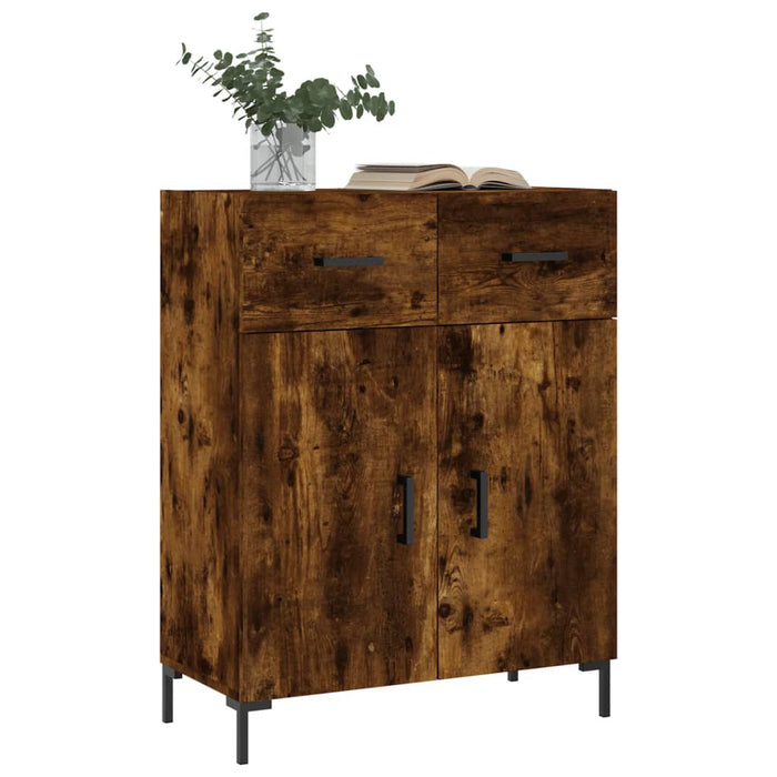 Dulap, stejar fumuriu, 69,5x34x90 cm, lemn compozit - WALTI WALTI