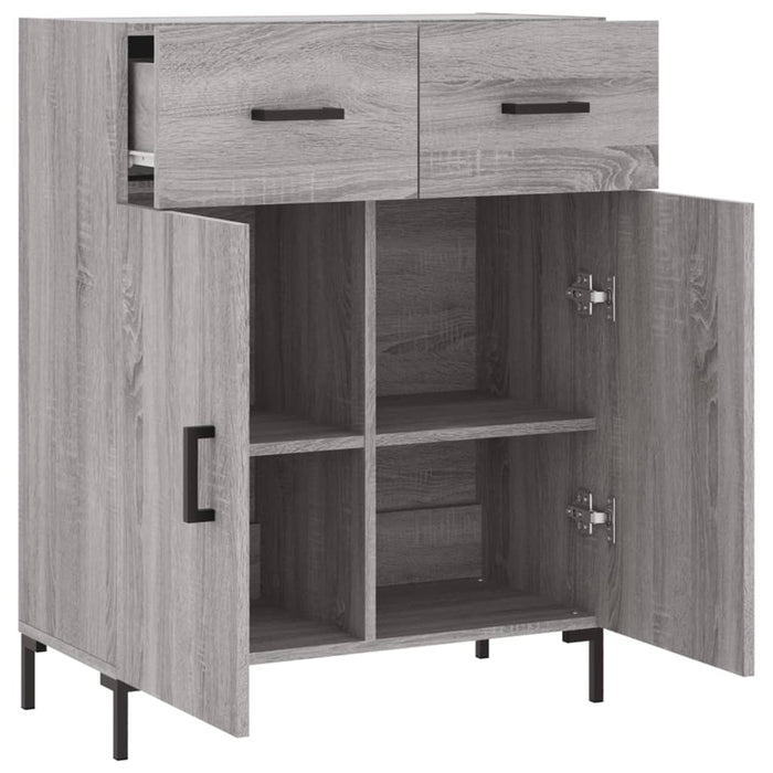 Dulap, gri sonoma, 69,5x34x90 cm, lemn compozit - WALTI WALTI