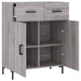 Dulap, gri sonoma, 69,5x34x90 cm, lemn compozit - WALTI WALTI
