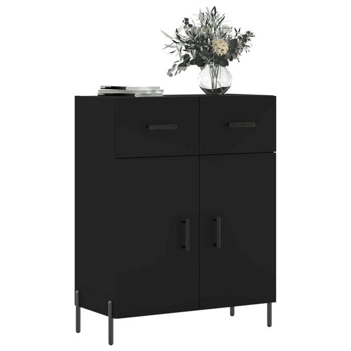 Dulap, negru, 69,5x34x90 cm, lemn compozit WALTI