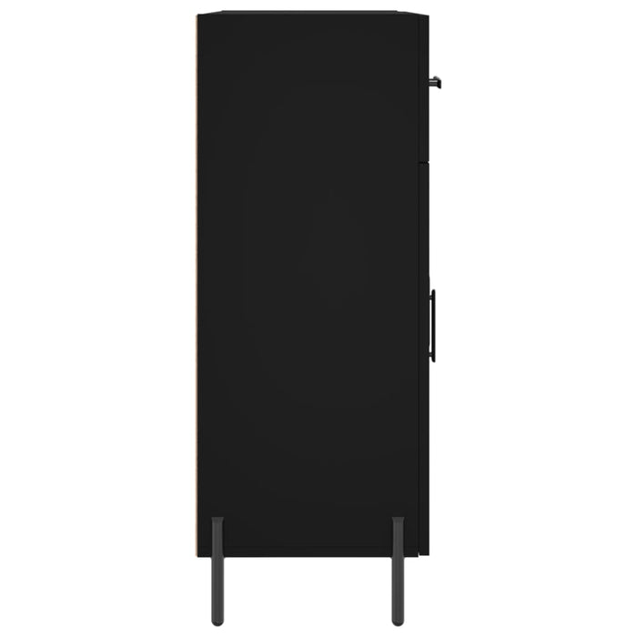 Dulap, negru, 69,5x34x90 cm, lemn compozit WALTI
