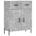 Dulap, gri beton, 69,5x34x90 cm, lemn compozit - WALTI WALTI