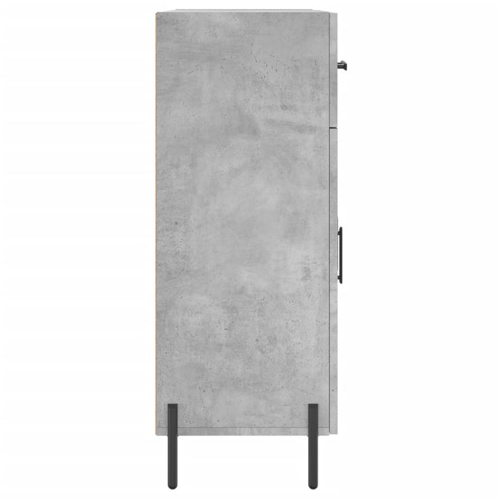 Dulap, gri beton, 69,5x34x90 cm, lemn compozit - WALTI WALTI