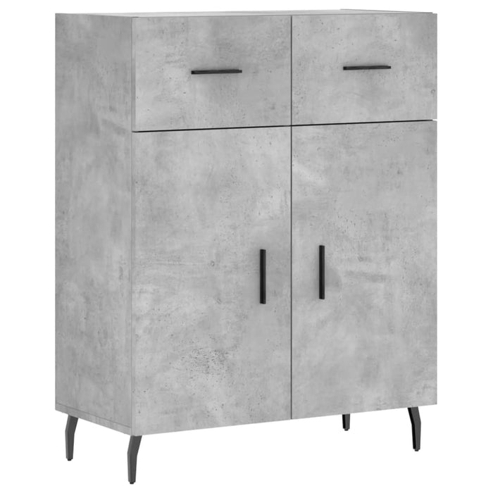 Dulap, gri beton, 69,5x34x90 cm, lemn compozit - WALTI WALTI