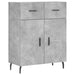 Dulap, gri beton, 69,5x34x90 cm, lemn compozit - WALTI WALTI