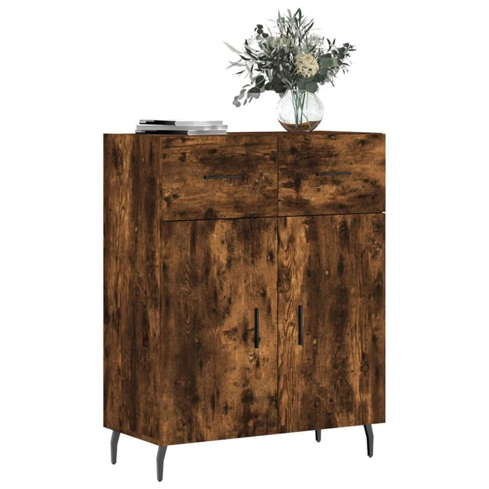 Dulap, stejar fumuriu, 69,5x34x90 cm, lemn compozit - WALTI WALTI