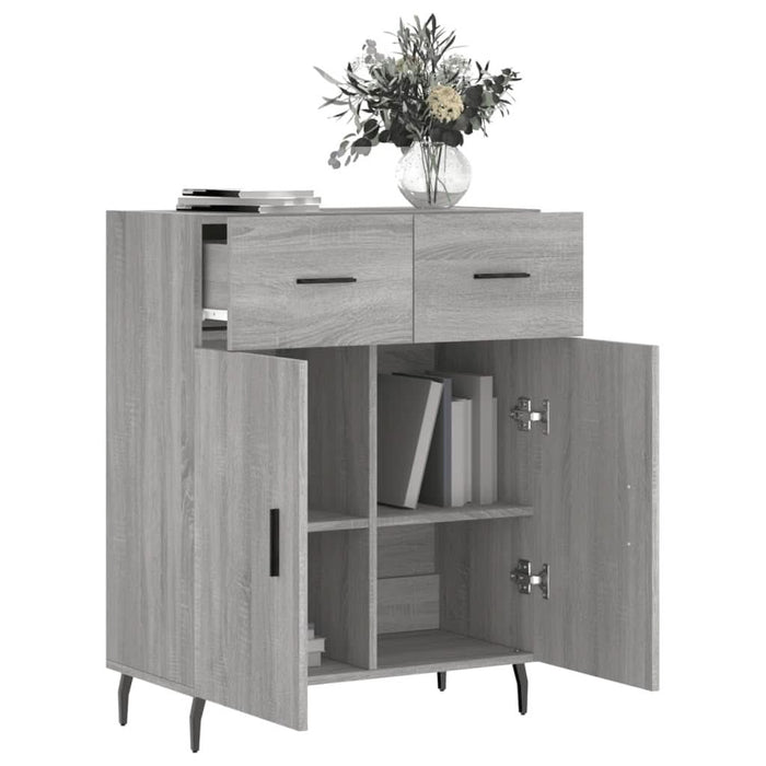 Dulap, gri sonoma, 69,5x34x90 cm, lemn compozit - WALTI WALTI