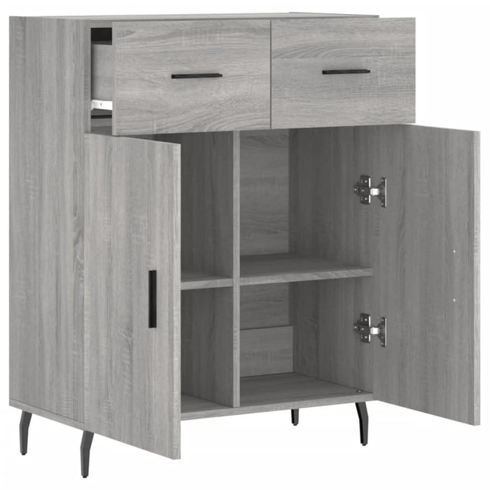 Dulap, gri sonoma, 69,5x34x90 cm, lemn compozit - WALTI WALTI