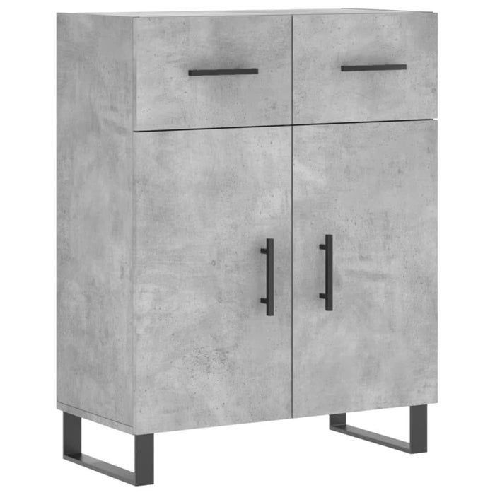 Dulap, gri beton, 69,5x34x90 cm, lemn compozit - WALTI WALTI