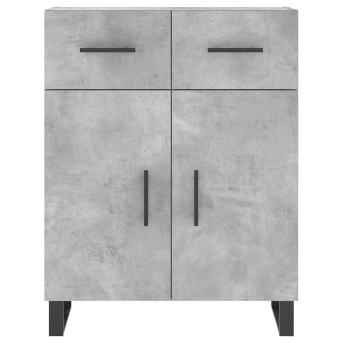 Dulap, gri beton, 69,5x34x90 cm, lemn compozit - WALTI WALTI
