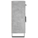 Dulap, gri beton, 69,5x34x90 cm, lemn compozit - WALTI WALTI