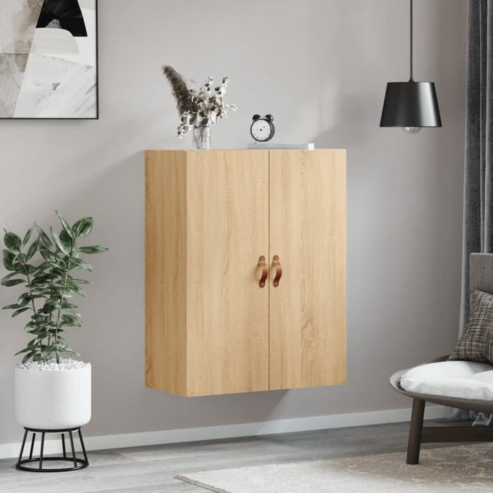 Dulap TV montat pe perete, stejar sonoma, 69,5x34x90 cm - WALTI WALTI