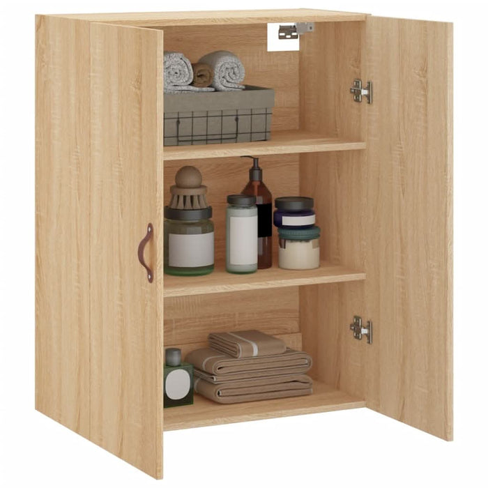 Dulap TV montat pe perete, stejar sonoma, 69,5x34x90 cm - WALTI WALTI