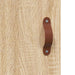 Dulap TV montat pe perete, stejar sonoma, 69,5x34x90 cm - WALTI WALTI