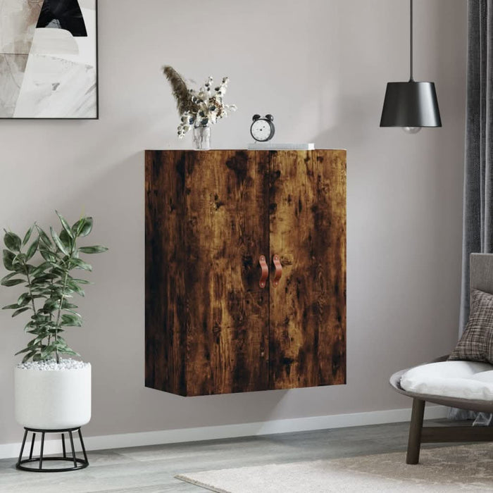 Dulap montat pe perete, stejar fumuriu, 69,5x34x90 cm - WALTI WALTI