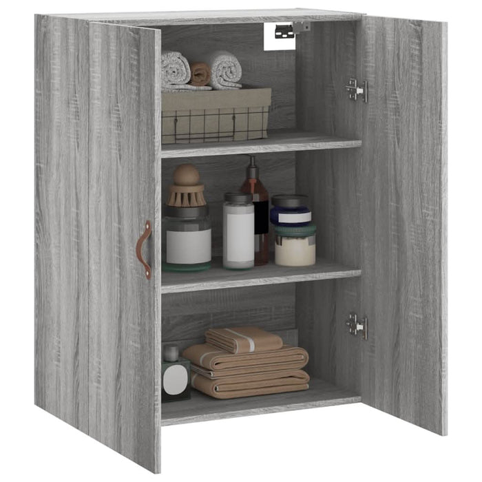 Dulap montat pe perete, gri sonoma, 69,5x34x90 cm - WALTI WALTI
