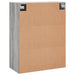 Dulap montat pe perete, gri sonoma, 69,5x34x90 cm - WALTI WALTI