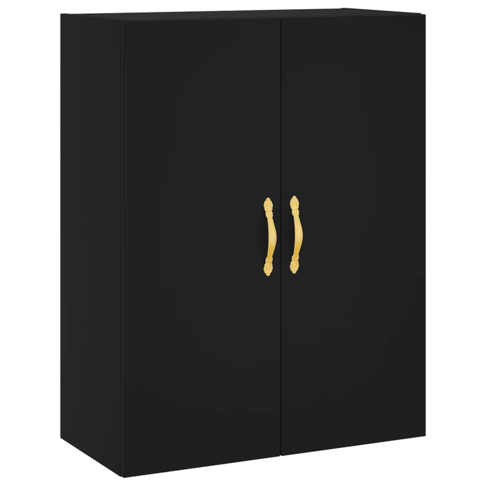 Dulap cu montaj pe perete, negru, 69,5x34x90 cm WALTI