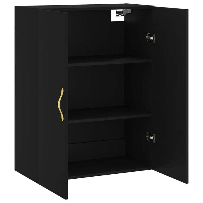 Dulap cu montaj pe perete, negru, 69,5x34x90 cm WALTI