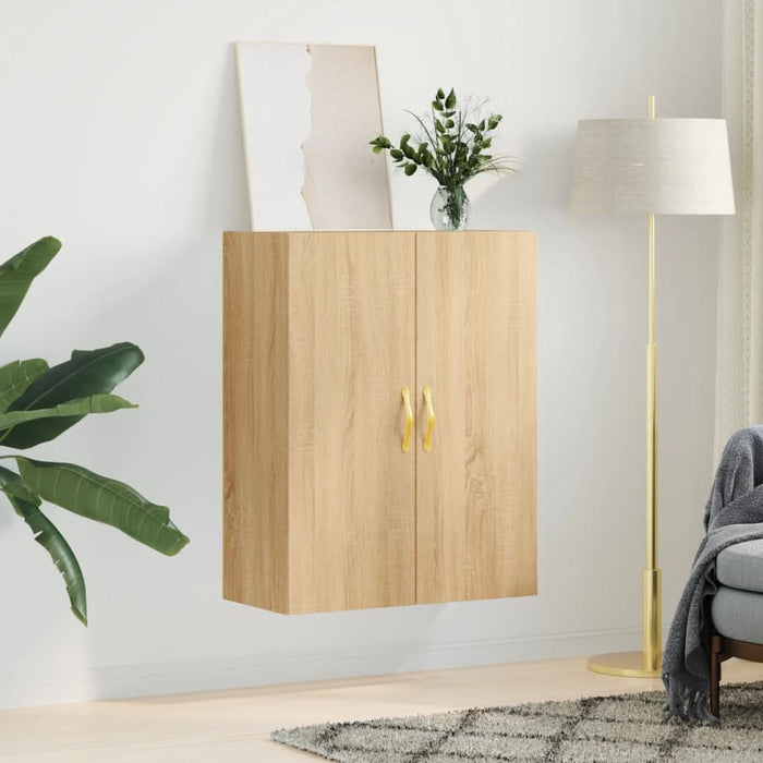 Dulap TV montat pe perete, stejar sonoma, 69,5x34x90 cm - WALTI WALTI