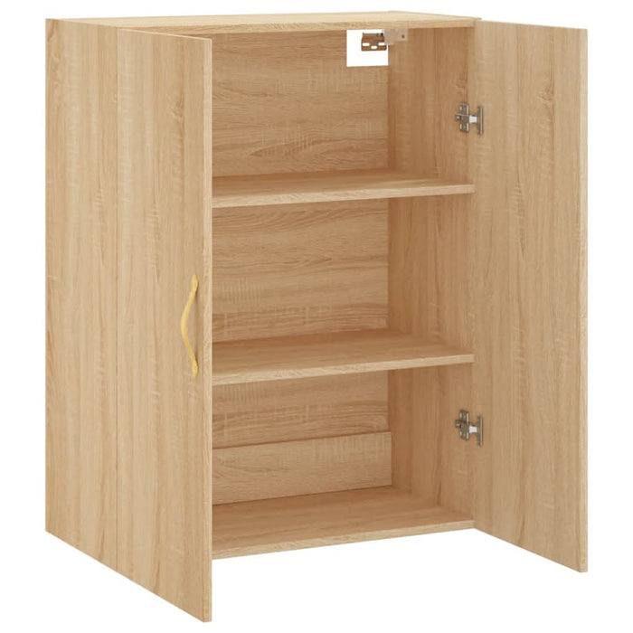 Dulap TV montat pe perete, stejar sonoma, 69,5x34x90 cm - WALTI WALTI