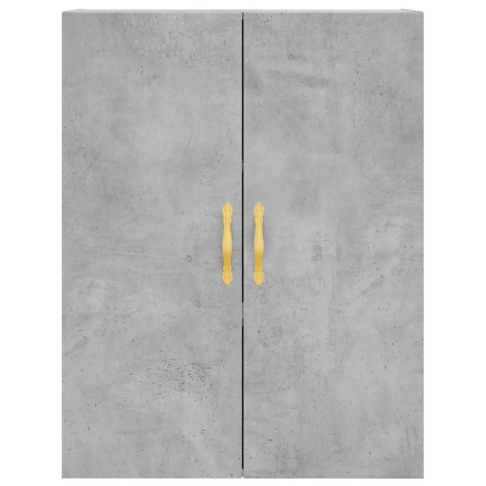 Dulap cu montaj pe perete, gri beton, 69,5x34x90 cm - WALTI WALTI