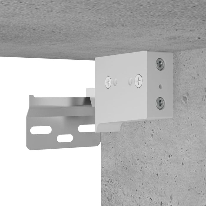 Dulap cu montaj pe perete, gri beton, 69,5x34x90 cm - WALTI WALTI