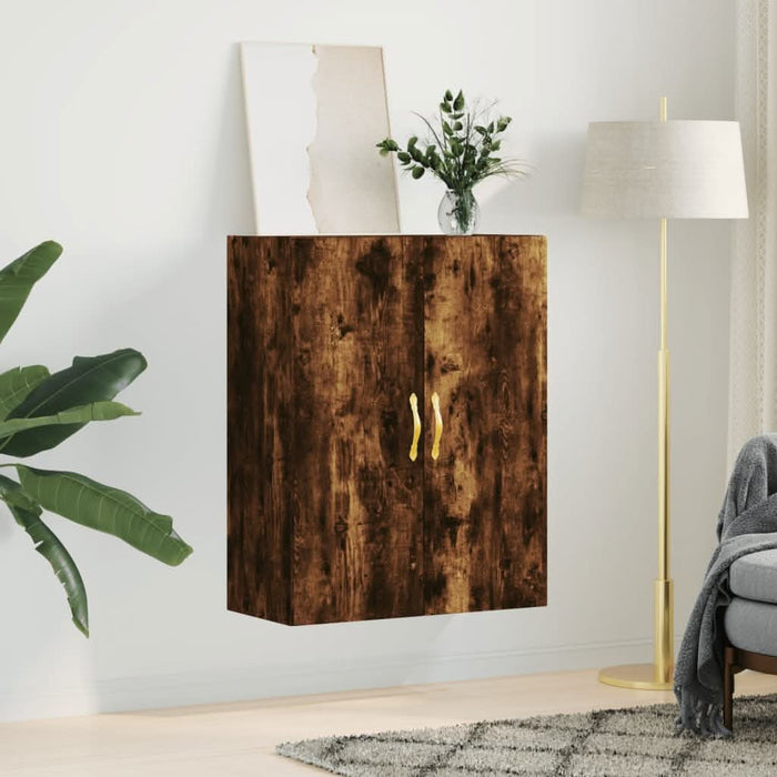 Dulap montat pe perete, stejar fumuriu, 69,5x34x90 cm - WALTI WALTI