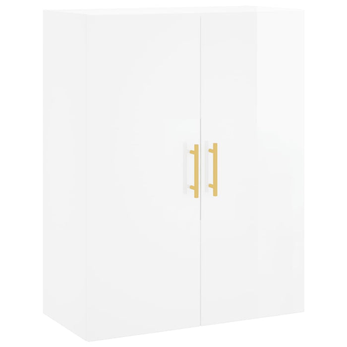 Dulap cu montaj pe perete, alb extralucios, 69,5x34x90 cm WALTI