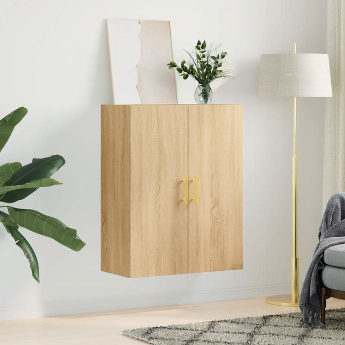 Dulap TV montat pe perete, stejar sonoma, 69,5x34x90 cm - WALTI WALTI
