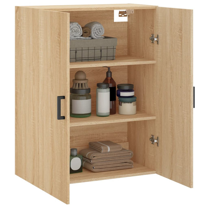 Dulap TV montat pe perete, stejar sonoma, 69,5x34x90 cm - WALTI WALTI