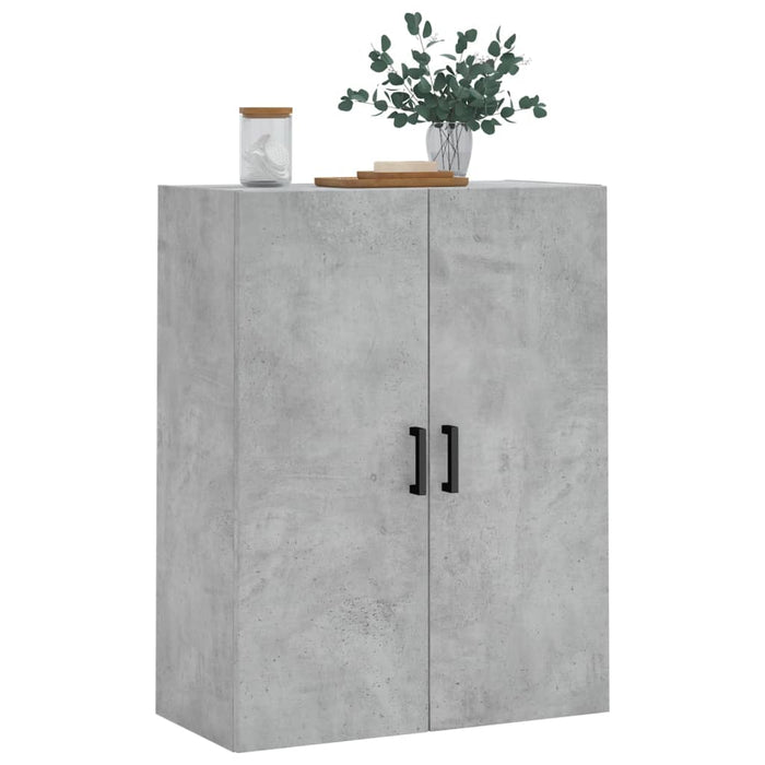 Dulap cu montaj pe perete, gri beton, 69,5x34x90 cm - WALTI WALTI