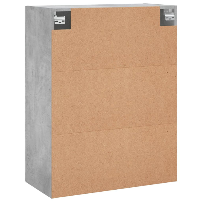Dulap cu montaj pe perete, gri beton, 69,5x34x90 cm - WALTI WALTI