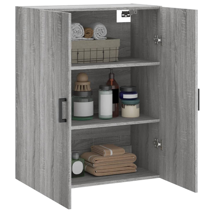Dulap montat pe perete, gri sonoma, 69,5x34x90 cm - WALTI WALTI