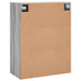 Dulap montat pe perete, gri sonoma, 69,5x34x90 cm - WALTI WALTI