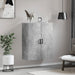 Dulap cu montaj pe perete, gri beton, 69,5x34x90 cm - WALTI WALTI