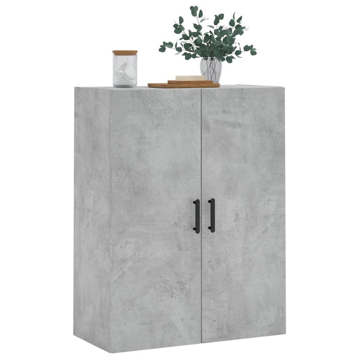 Dulap cu montaj pe perete, gri beton, 69,5x34x90 cm - WALTI WALTI