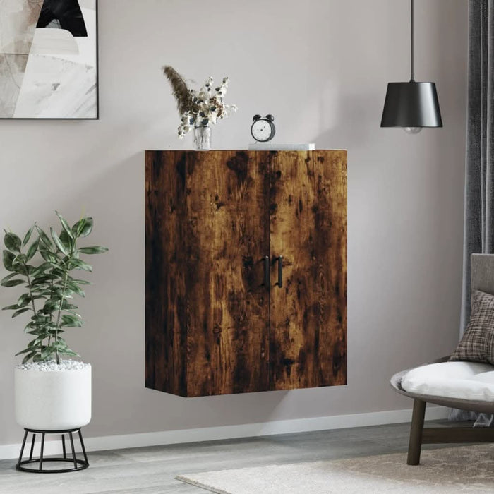 Dulap montat pe perete, stejar fumuriu, 69,5x34x90 cm - WALTI WALTI