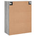 Dulap montat pe perete, gri sonoma, 69,5x34x90 cm - WALTI WALTI