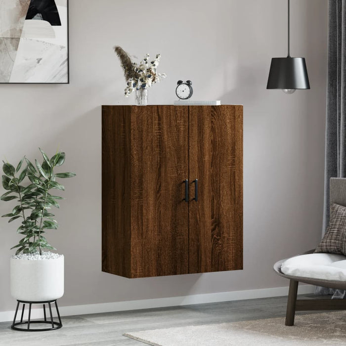 Dulap montat pe perete, stejar maro, 69,5x34x90 cm WALTI