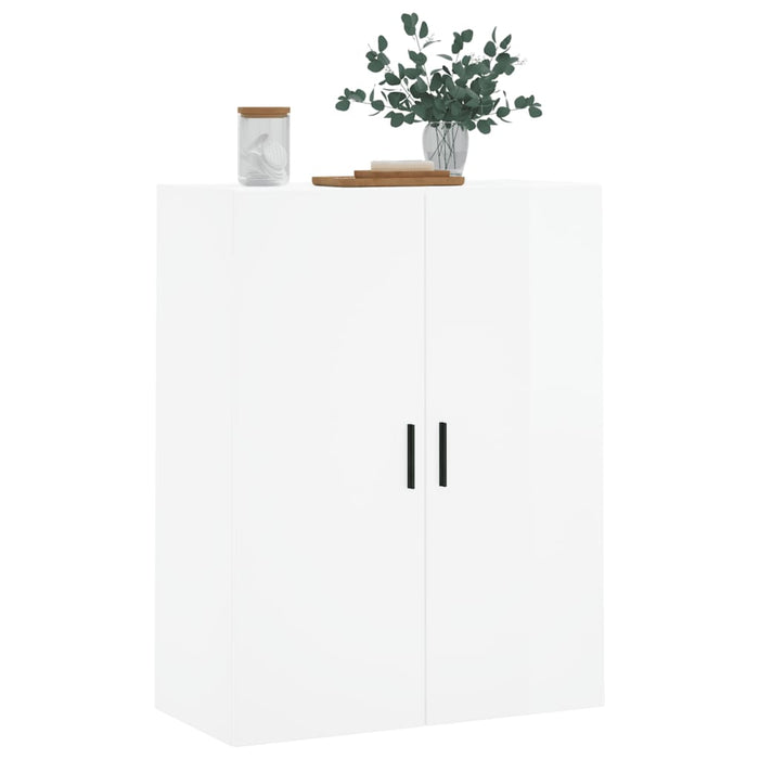 Dulap cu montaj pe perete, alb extralucios, 69,5x34x90 cm WALTI
