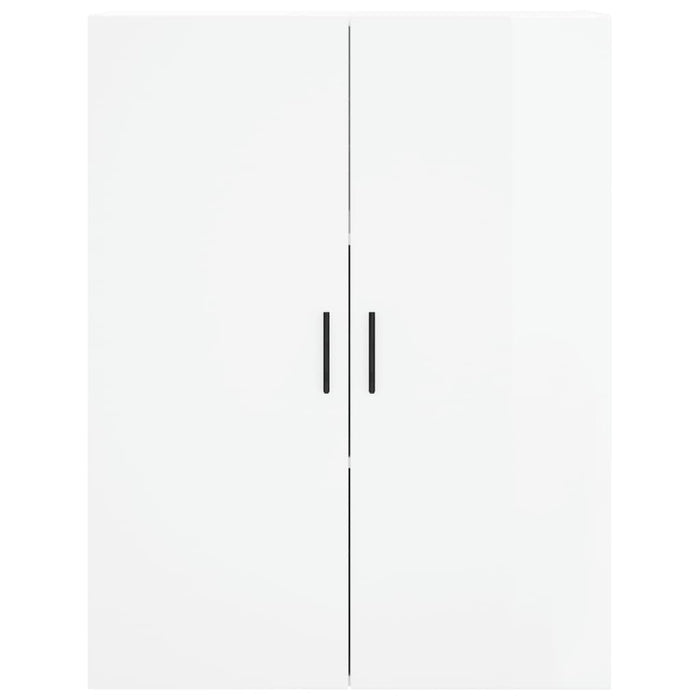 Dulap cu montaj pe perete, alb extralucios, 69,5x34x90 cm WALTI