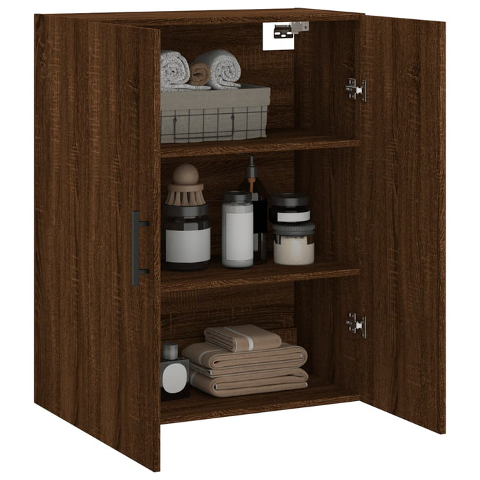 Dulap montat pe perete, stejar maro, 69,5x34x90 cm WALTI